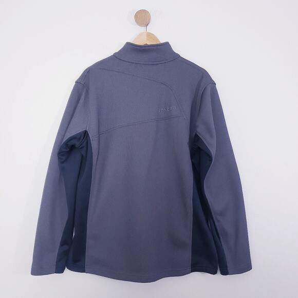 Spyder Men's Bandit Stryke Half Zip Pullover Sweater Fleece XL Grey - Picture 9 of 10